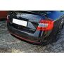 Maxton Design Heck Ansatz Flaps Diffusor für Skoda Octavia RS Mk3 / Mk3 FL Hatchback / Kombi schwarz Hochglanz