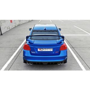 Maxton Design Heck Ansatz Flaps Diffusor für SUBARU WRX STI schwarz Hochglanz