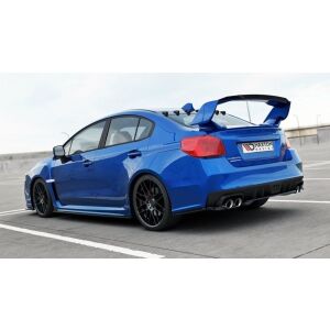 Maxton Design Heck Ansatz Flaps Diffusor für SUBARU WRX STI schwarz Hochglanz