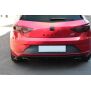 Maxton Design Heck Ansatz Flaps Diffusor V.2 / V2 für Seat Leon Cupra Mk3 FL Hatchback schwarz Hochglanz