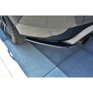 Maxton Design Heck Ansatz Flaps Diffusor für Volvo V60 Polestar Facelift schwarz Hochglanz