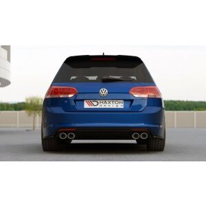 Maxton Design Heck Ansatz Flaps Diffusor für VW GOLF 7 R VARIANT schwarz Hochglanz