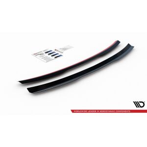 Maxton Design Spoiler CAP für Audi A4 / A4 S-Line B8 / B8 FL Limousine schwarz Hochglanz