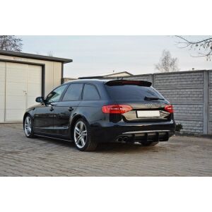 Maxton Design Spoiler CAP für Audi A4 B8 / B8 FL Avant schwarz Hochglanz