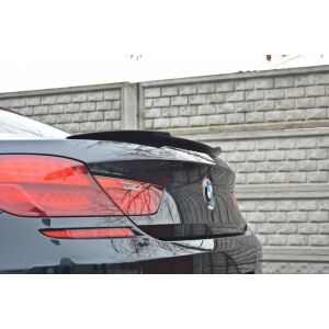 Maxton Design Spoiler CAP für BMW 6er Gran Coupé M Paket schwarz Hochglanz