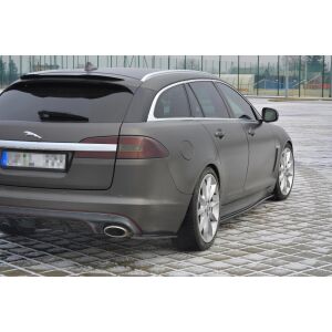 Maxton Design Spoiler CAP für JAGUAR XF X250 SPORTBRAKE schwarz Hochglanz