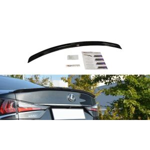 Maxton Design Spoiler CAP für Lexus GS Mk4 Facelift T schwarz Hochglanz