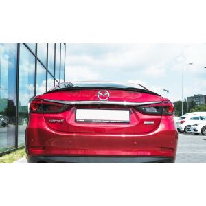 Maxton Design Spoiler CAP für Mazda 6 GJ (Mk3) Facelift schwarz Hochglanz