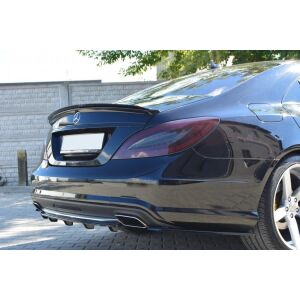 Maxton Design Spoiler CAP für MERCEDES CLS C218 AMG LINE schwarz Hochglanz