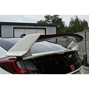 Maxton Design Spoiler CAP für n.1 HONDA CIVIC IX TYPE R schwarz Hochglanz