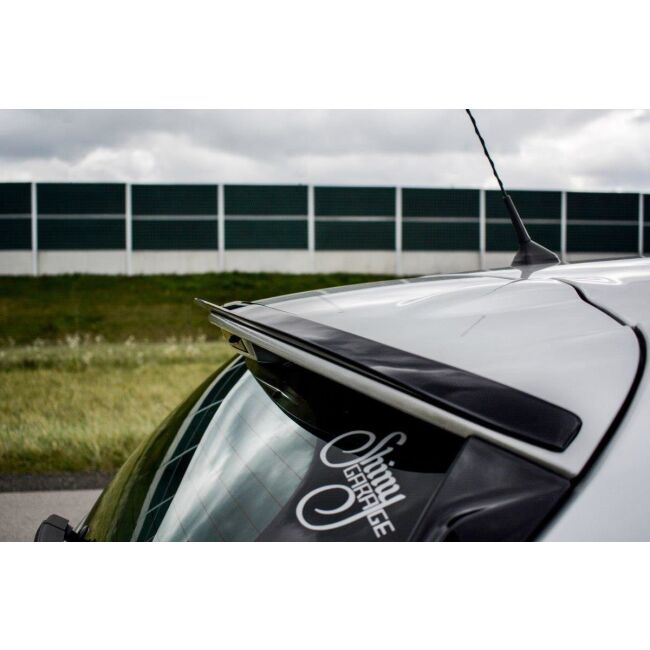 Maxton Design Spoiler CAP für Renault Clio Mk4 schwarz Hochglanz