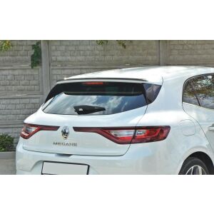 Maxton Design Spoiler CAP für Renault Megane Mk4 Hatchback schwarz Hochglanz