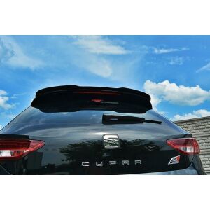 Maxton Design Spoiler CAP für SEAT LEON III CUPRA schwarz Hochglanz