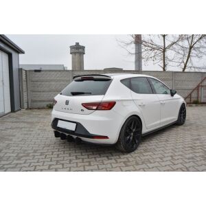 Maxton Design Spoiler CAP für SEAT LEON III FR schwarz Hochglanz