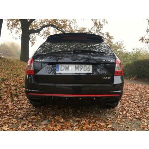 Maxton Design Spoiler CAP für Skoda Octavia RS Mk3 / Mk3 FL Combi schwarz Hochglanz