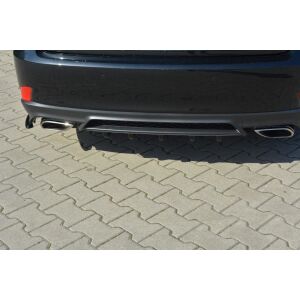 Maxton Design Heckdiffusor Ansatz für Lexus IS Mk3 Facelift T schwarz Hochglanz