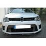 Maxton Design Front Ansatz für VOLKSWAGEN POLO MK5 R WRC schwarz Hochglanz
