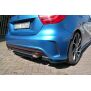 Maxton Design Heck Ansatz Flaps Diffusor für  Mercedes W176 AMG-LINE vor Facelift schwarz Hochglanz