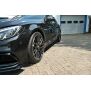 Maxton Design Seitenschweller Ansatz für Mercedes C-Klasse S205 63 AMG Kombi schwarz Hochglanz