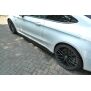 Maxton Design Seitenschweller Ansatz für Mercedes C-Klasse C205 63 AMG Coupe schwarz Hochglanz