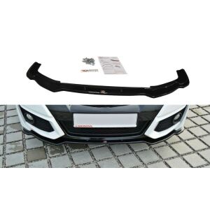 Maxton Design Front Ansatz für Honda Civic Mk9 Facelift schwarz Hochglanz