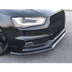 Maxton Design Front Ansatz V.1 / V1 für Audi S4 B8 FL schwarz Hochglanz