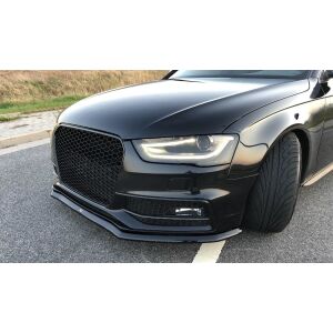 Maxton Design Front Ansatz V.1 / V1 für Audi S4 B8 FL schwarz Hochglanz