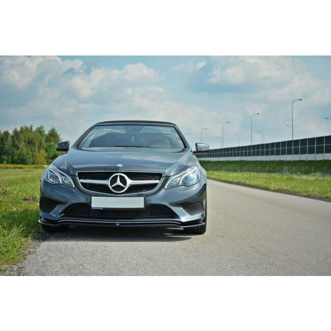 Maxton Design Front Ansatz V.1 / V1 für Mercedes E W212 schwarz Hochglanz