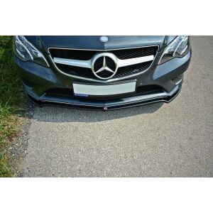 Maxton Design Front Ansatz V.1 / V1 für Mercedes E W212 schwarz Hochglanz