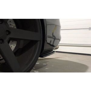 Maxton Design Heck Ansatz Flaps Diffusor für Audi S4 B8 FL schwarz Hochglanz