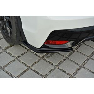 Maxton Design Heck Ansatz Flaps Diffusor für Honda Civic Mk9 Facelift schwarz Hochglanz