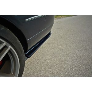 Maxton Design Heck Ansatz Flaps Diffusor für Mercedes E W212 schwarz Hochglanz
