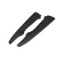 Maxton Design Heck Ansatz Flaps Diffusor für Mercedes E W212 schwarz Hochglanz