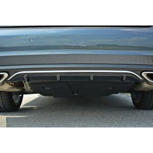 Maxton Design Heckdiffusor Ansatz für Mercedes E W212 schwarz Hochglanz