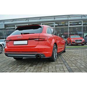 Maxton Design Heck Ansatz Flaps Diffusor für Audi A4...