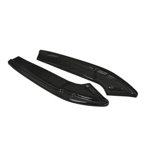 Maxton Design Heck Ansatz Flaps Diffusor für Audi A4 B9 S-Line schwarz Hochglanz