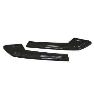 Maxton Design Heck Ansatz Flaps Diffusor für Audi A4 B9 S-Line schwarz Hochglanz