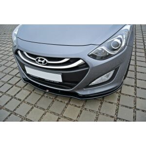 Maxton Design Front Ansatz für Hyundai i30 mk.2 schwarz Hochglanz