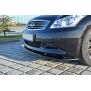 Maxton Design Front Ansatz V.1 / V1 für Infiniti G37 Limousine schwarz Hochglanz