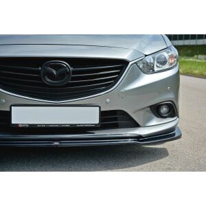 Maxton Design Front Ansatz V.1 / V1 für Mazda 6 GJ (Mk3) schwarz Hochglanz