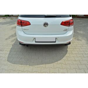 Maxton Design Heck Ansatz Flaps Diffusor für VW Golf Mk7 Standard schwarz Hochglanz