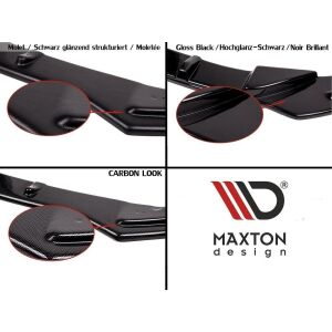 Maxton Design Heckdiffusor Ansatz für Mazda 6 GJ (Mk3) Wagon schwarz Hochglanz