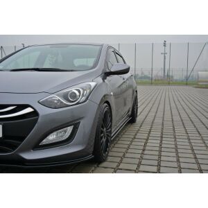 Maxton Design Seitenschweller Ansatz für Hyundai i30 mk.2 schwarz Hochglanz