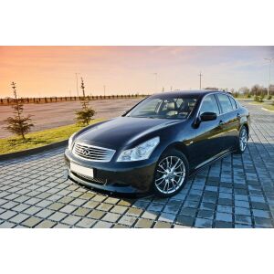 Maxton Design Seitenschweller Ansatz für Infiniti G37 Limousine schwarz Hochglanz