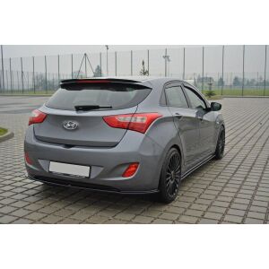 Maxton Design Spoiler CAP für Hyundai i30 mk.2 schwarz Hochglanz