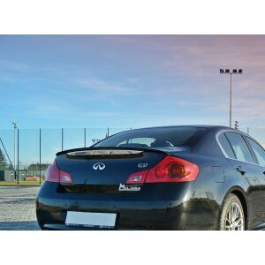 Maxton Design Spoiler CAP für Infiniti G37 Limousine schwarz Hochglanz