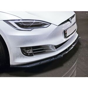 Maxton Design Front Ansatz V.1 / V1 für Tesla Model S Facelift schwarz Hochglanz