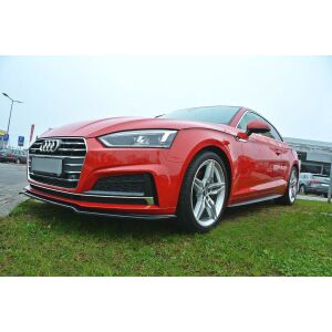 Maxton Design Front Ansatz V.1 / V1 für Audi A5 F5 S-Line schwarz Hochglanz