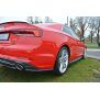 Maxton Design Heck Ansatz Flaps Diffusor für Audi A5 F5 S-Line schwarz Hochglanz