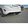 Maxton Design Heck Ansatz Flaps Diffusor V.1 / V1 für Ford Fiesta Mk8 ST-Line schwarz Hochglanz